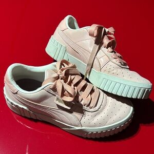 Puma Women's Pink Cali Nubuck 6 Sneakers